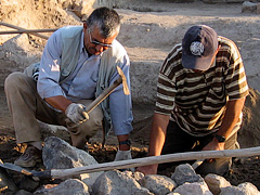 Excavation in south sections
