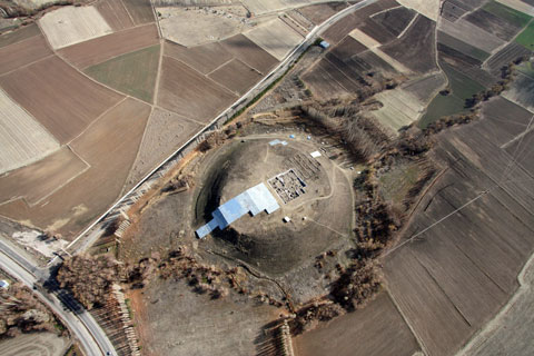 Remains of Kaman-Kalehöyük (Aerial Photography)